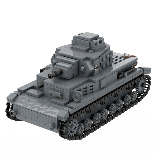 Panzer IV Ausf D German Army Medium Tank PZ IV D Military Block Toy