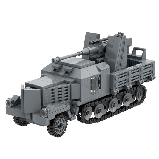18T Half tracked vehicle mounted artillery