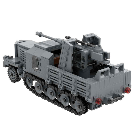 18T Half tracked vehicle mounted artillery